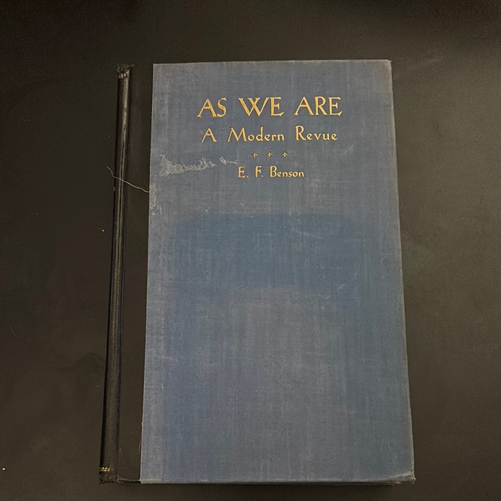 Blue Hardcover Book - 'As We Are: A Modern Revue'